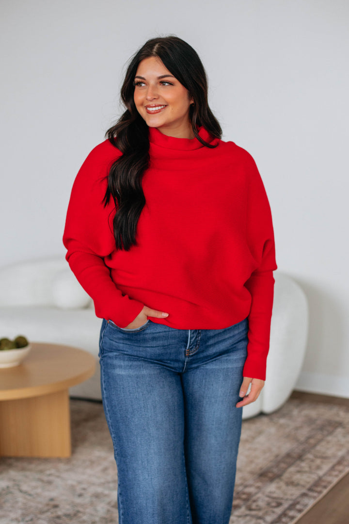 Gretchen Dolman Sweater - Ruby