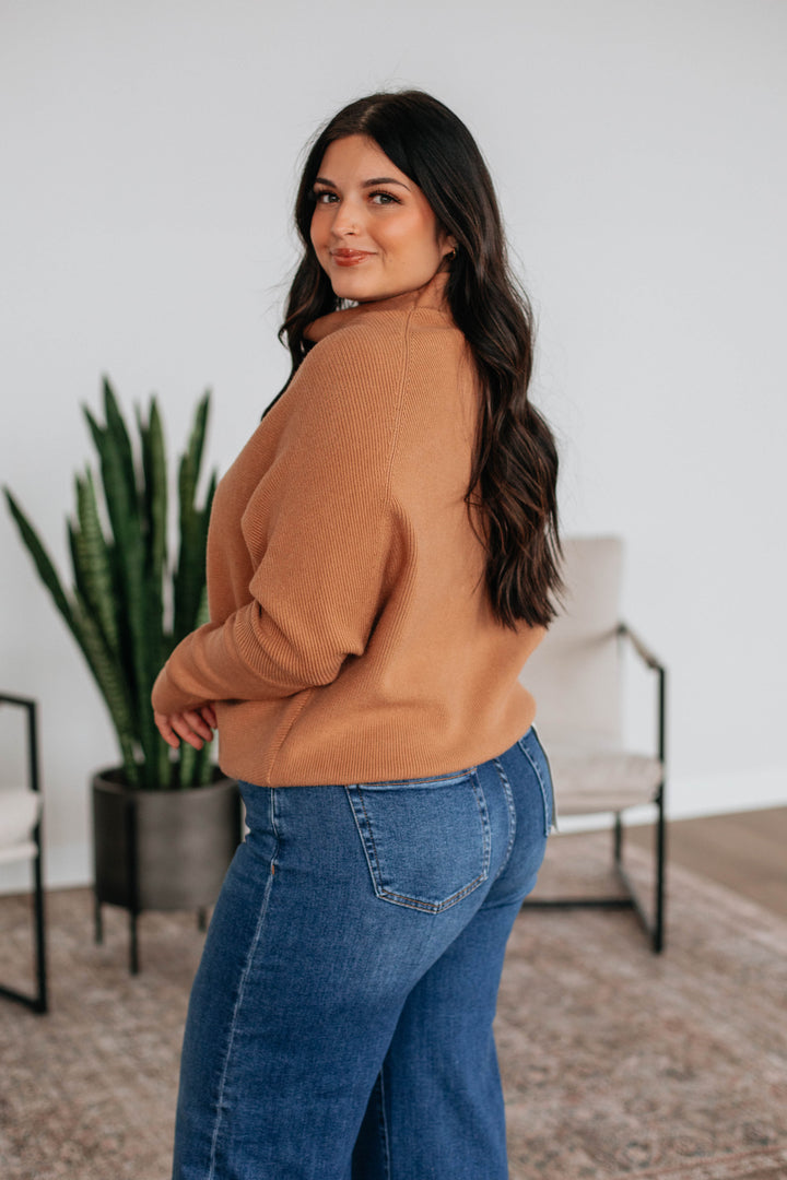 Gretchen Dolman Sweater - Toast