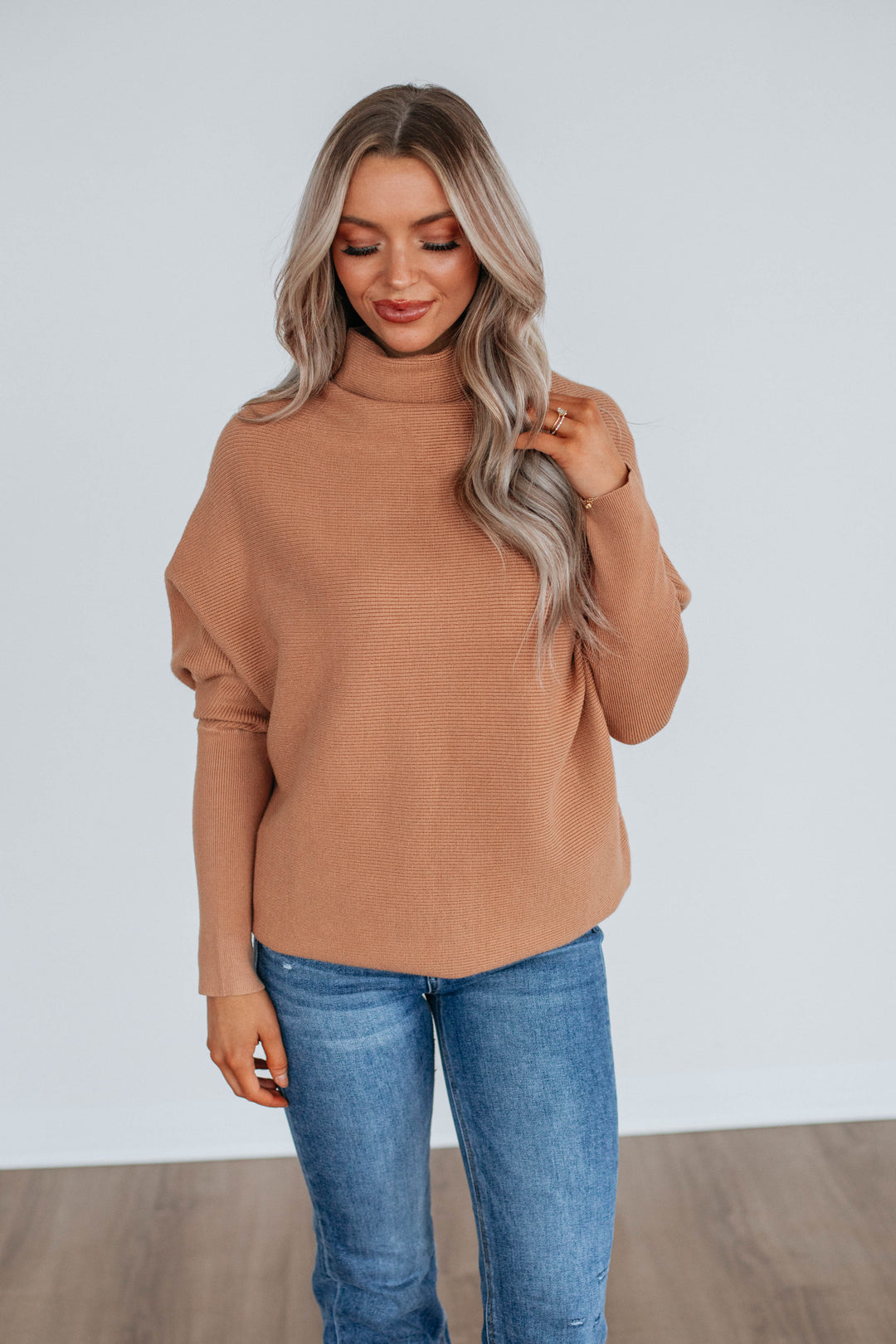 Gretchen Dolman Sweater - Toast