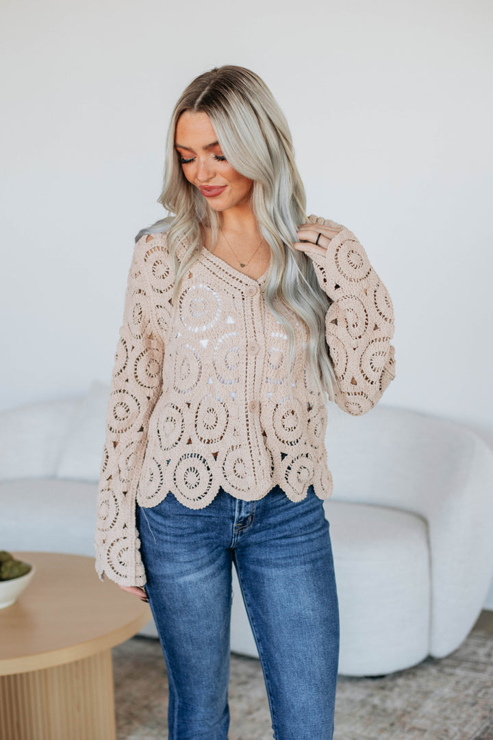 Gwenette Crochet Cardigan