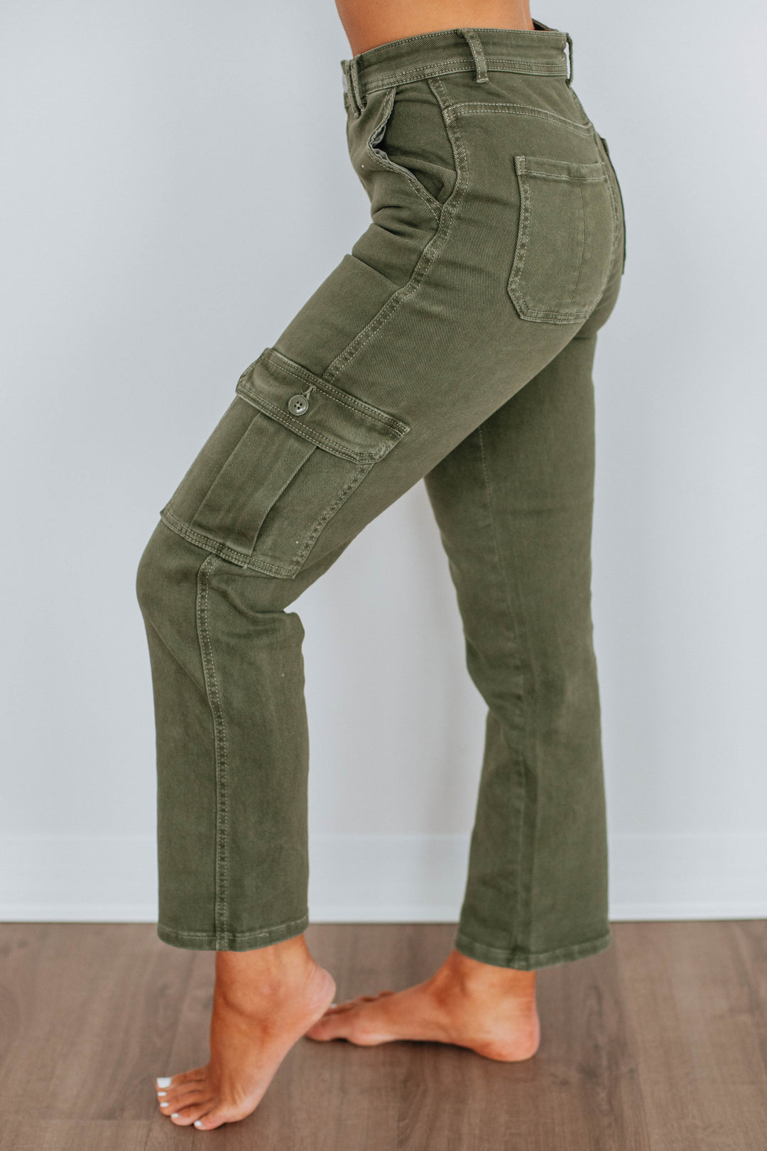 Hadley Risen Cargo Jeans - Moss