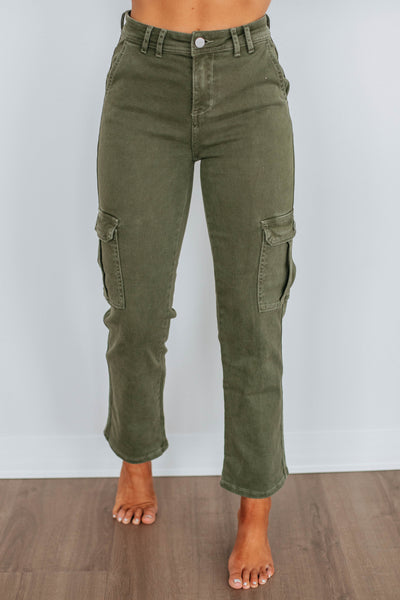 Hadley Risen Cargo Jeans - Moss