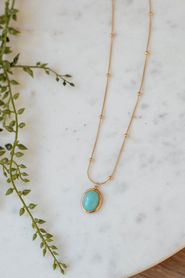 Ideal Attraction Necklace - Turquoise