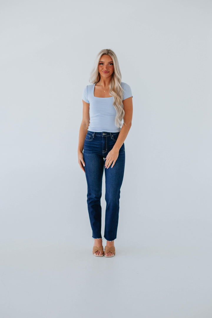 Jace Basic Top - Powder Blue