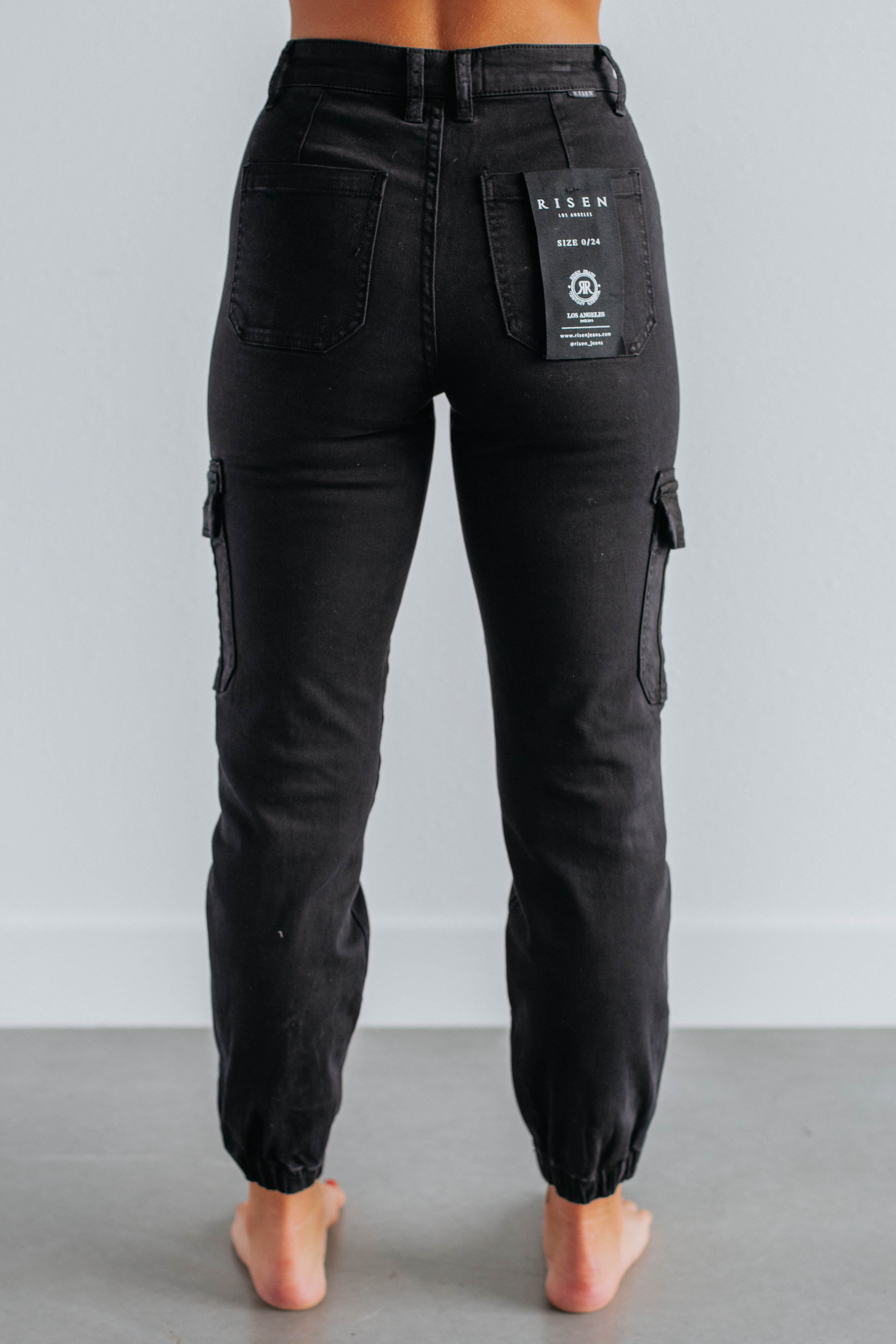 Jadia Risen Cargo Pants - Vintage Black