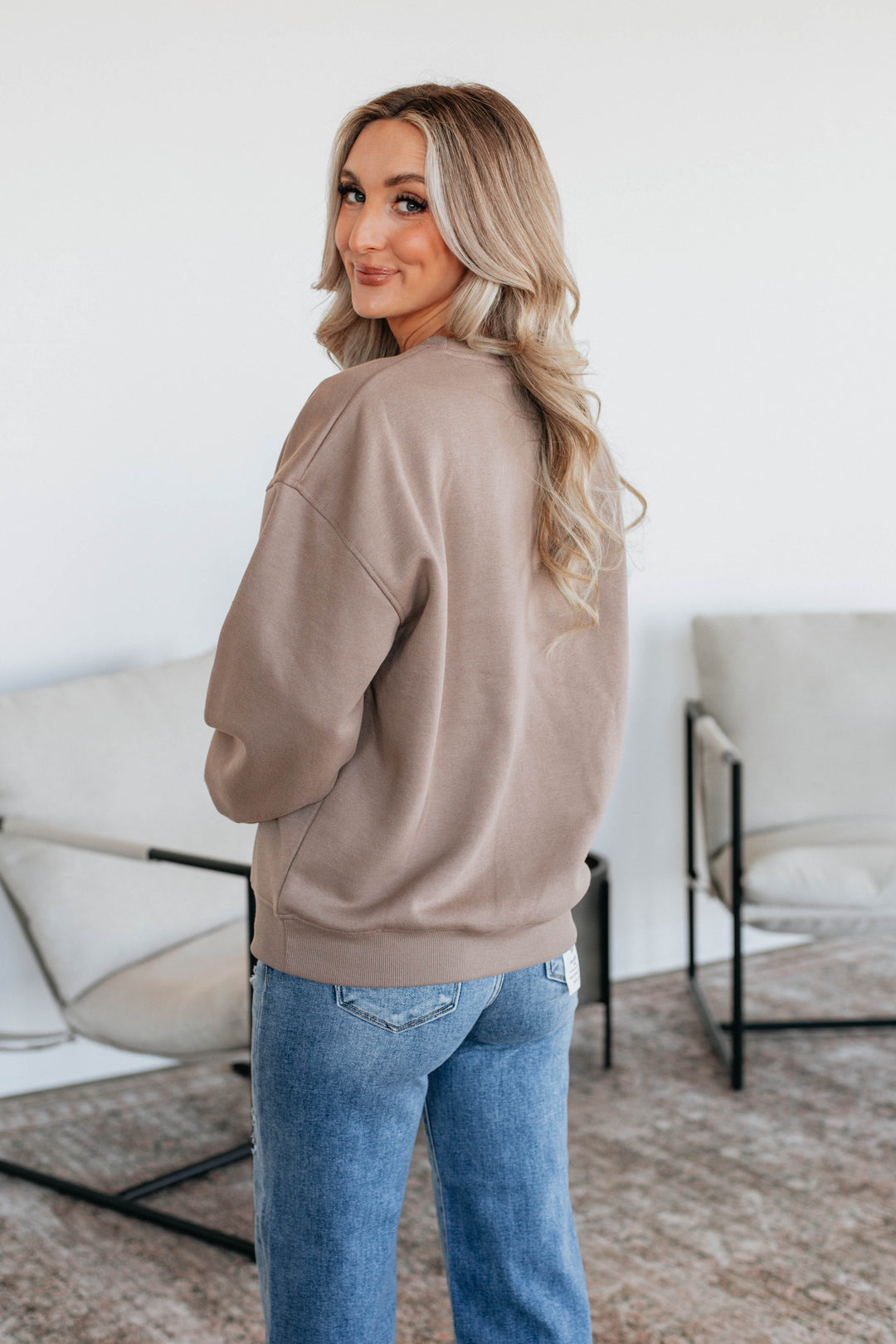 Jandi Lounge Crewneck - Taupe