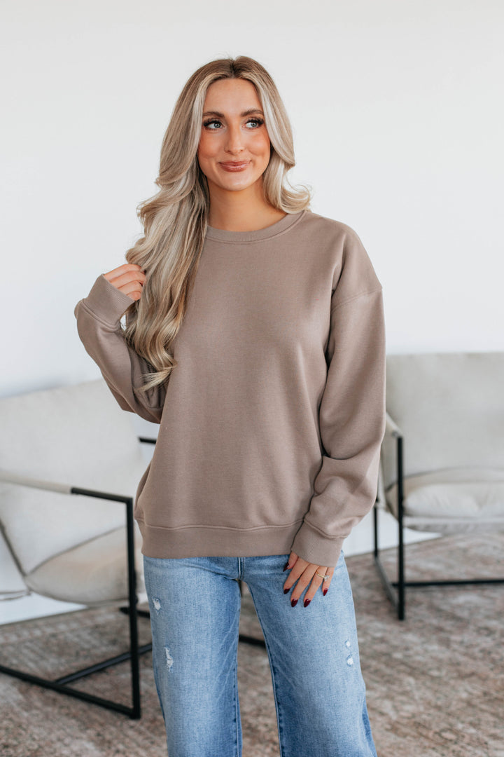 Jandi Lounge Crewneck - Taupe