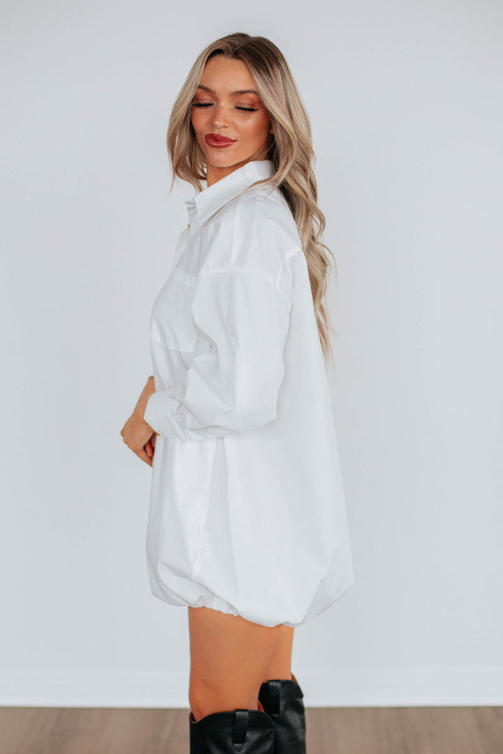 Joette Shirt Dress - Cream