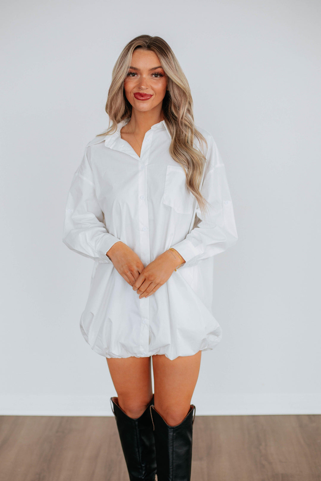 Joette Shirt Dress - Cream