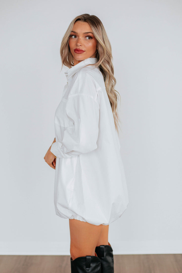 Joette Shirt Dress - Cream