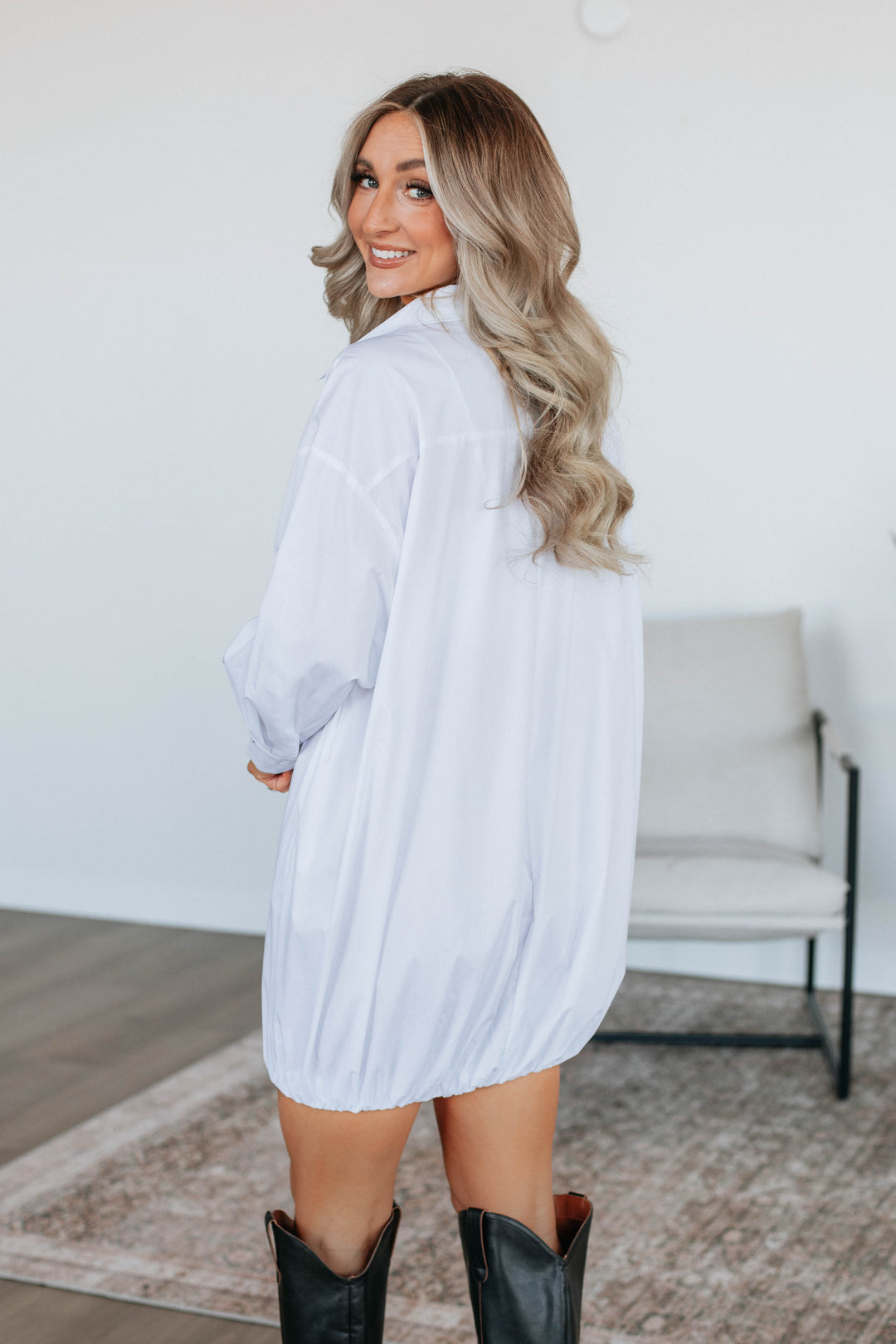 Joette Shirt Dress - Ivory