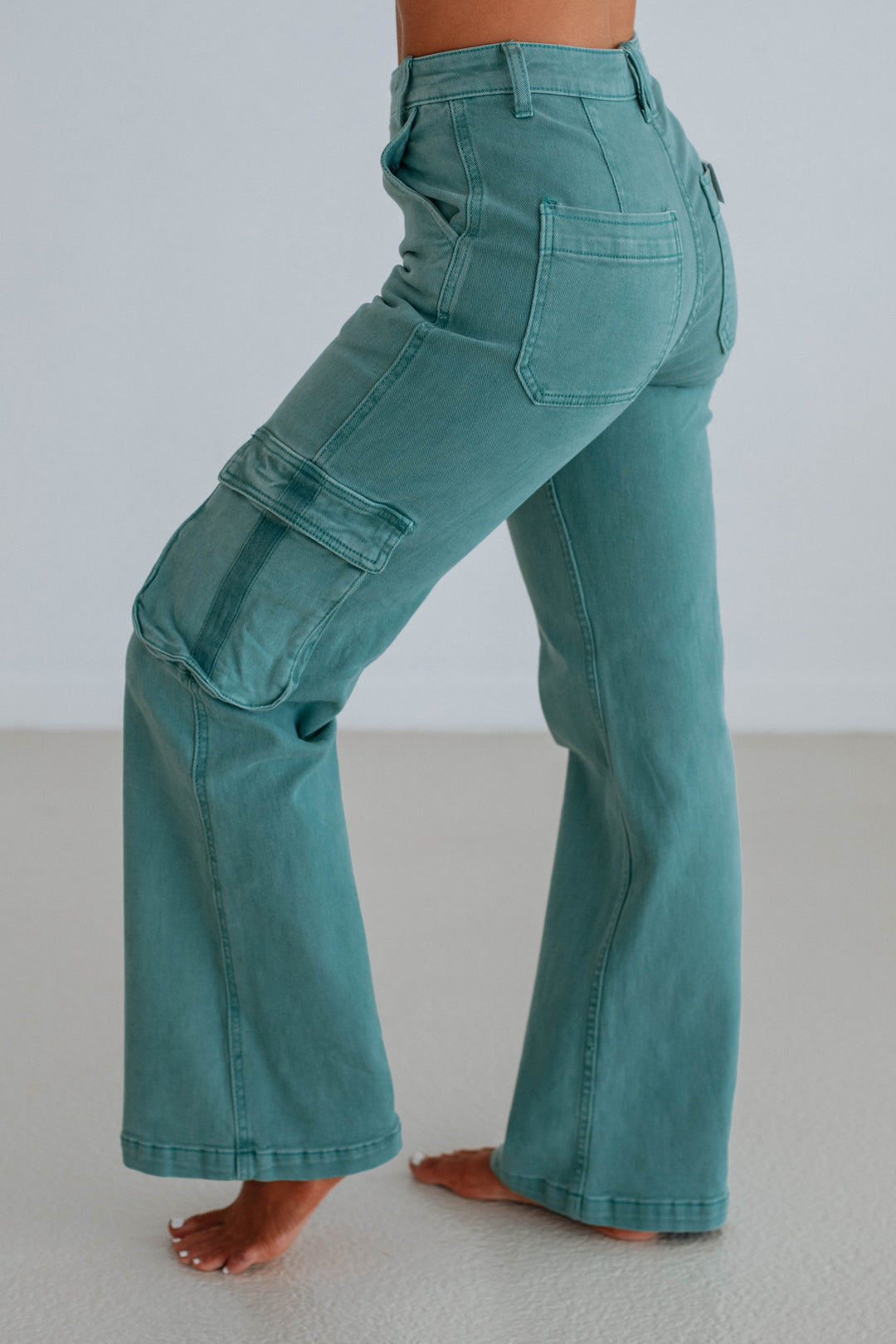 Kalani Risen Cargo Jeans - Jade