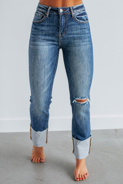 Kalen Risen Jeans - Dark Wash