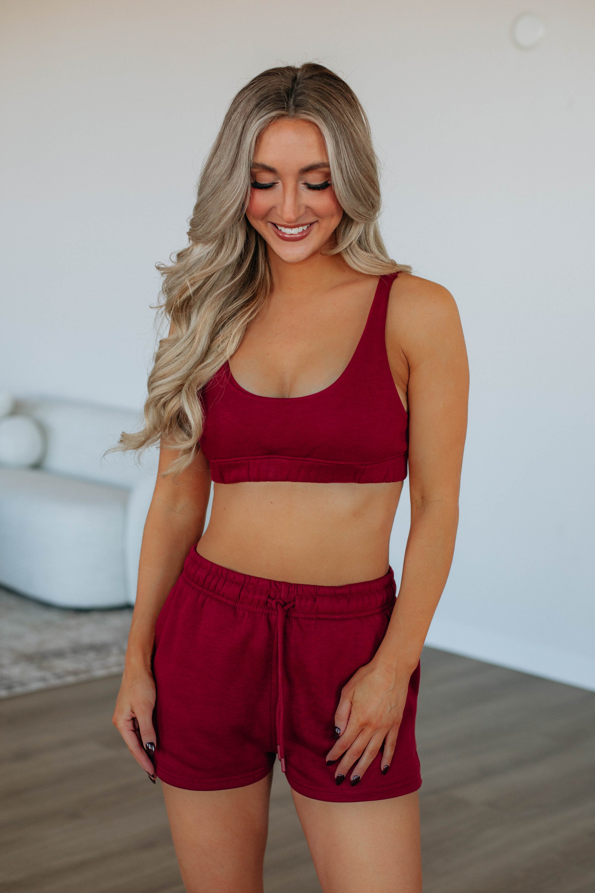 Kaula Lounge Shorts - Crimson