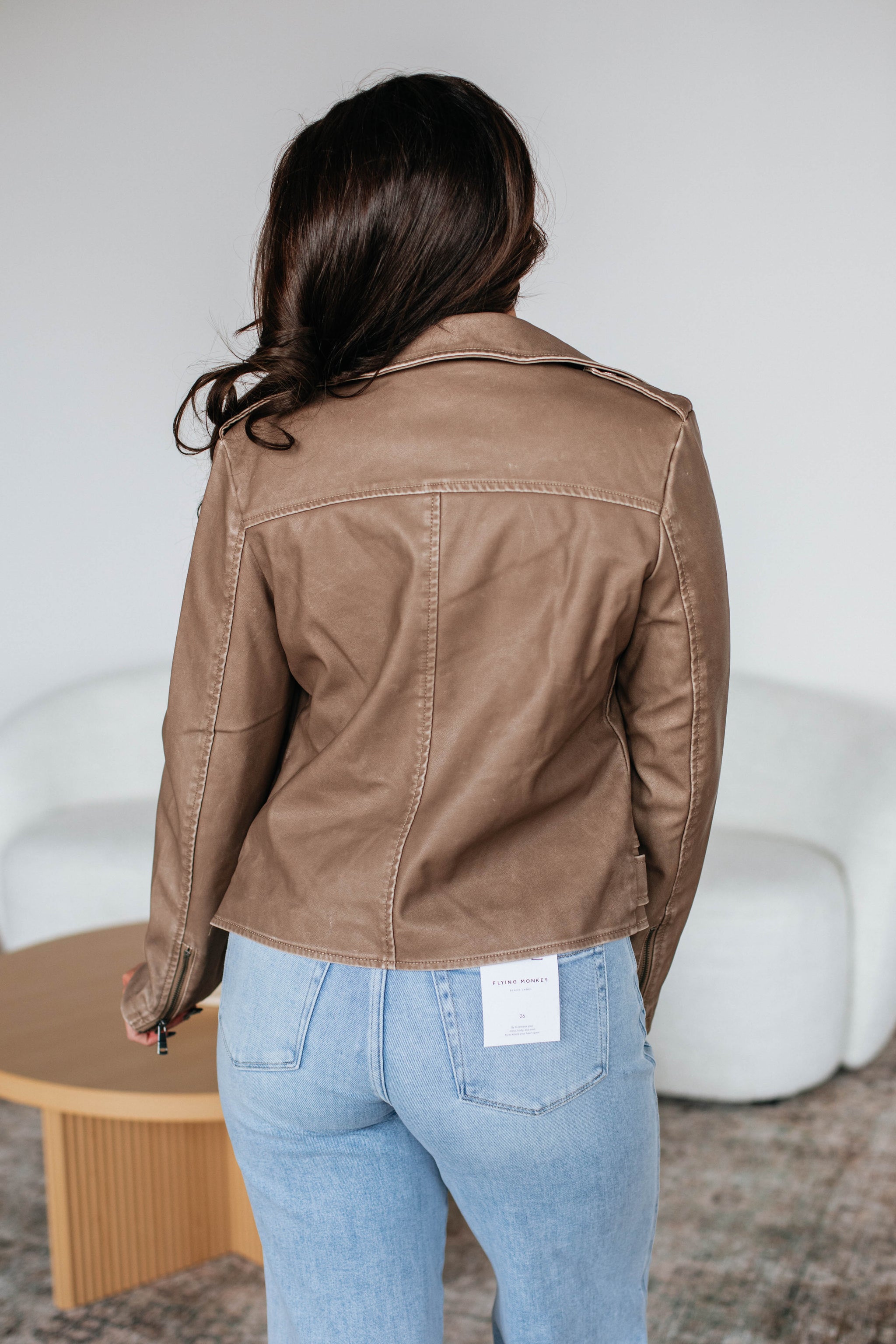 Knox Leather Jacket - Khaki