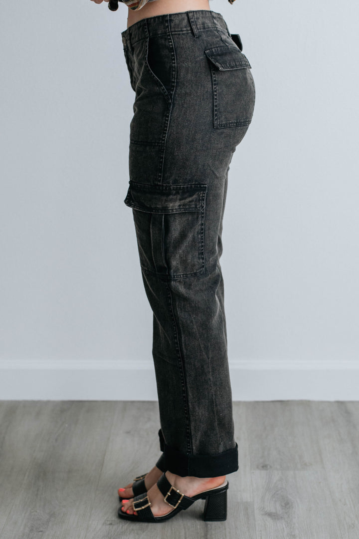 Kyson Cargo Pants - Black