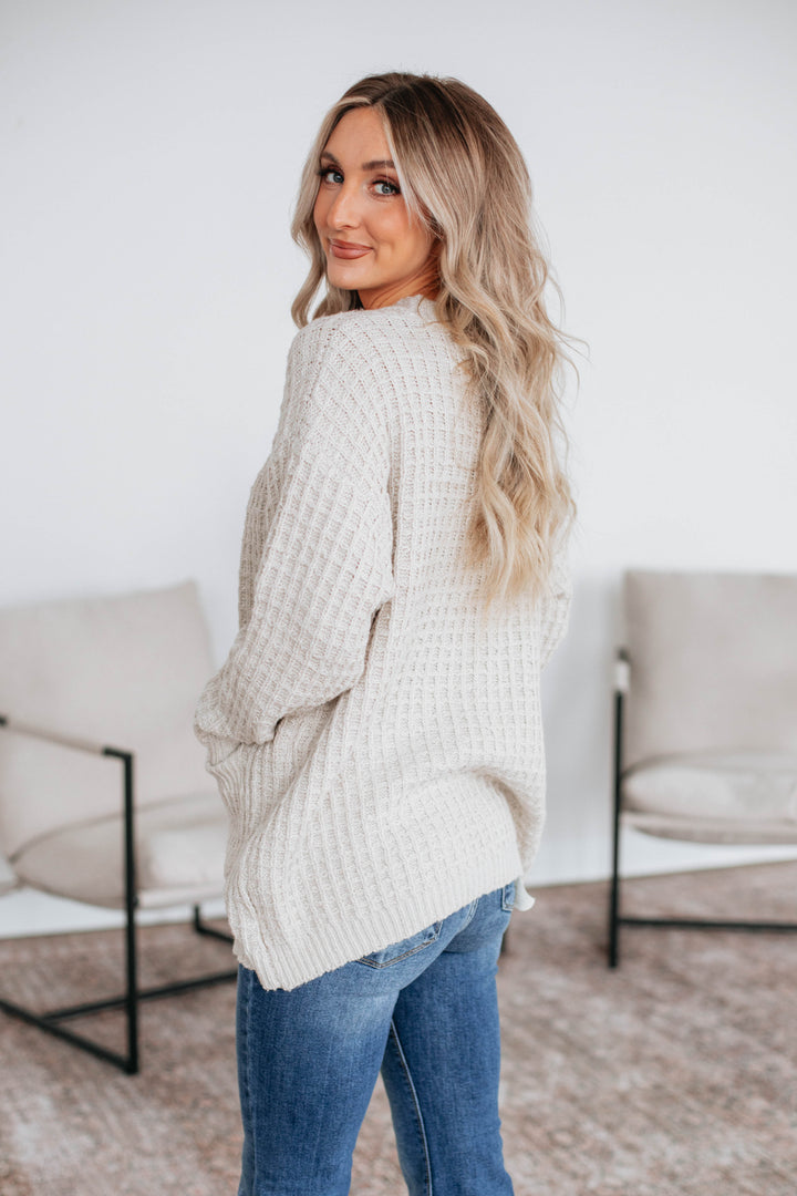 Lakyn Waffle Knit Cardigan