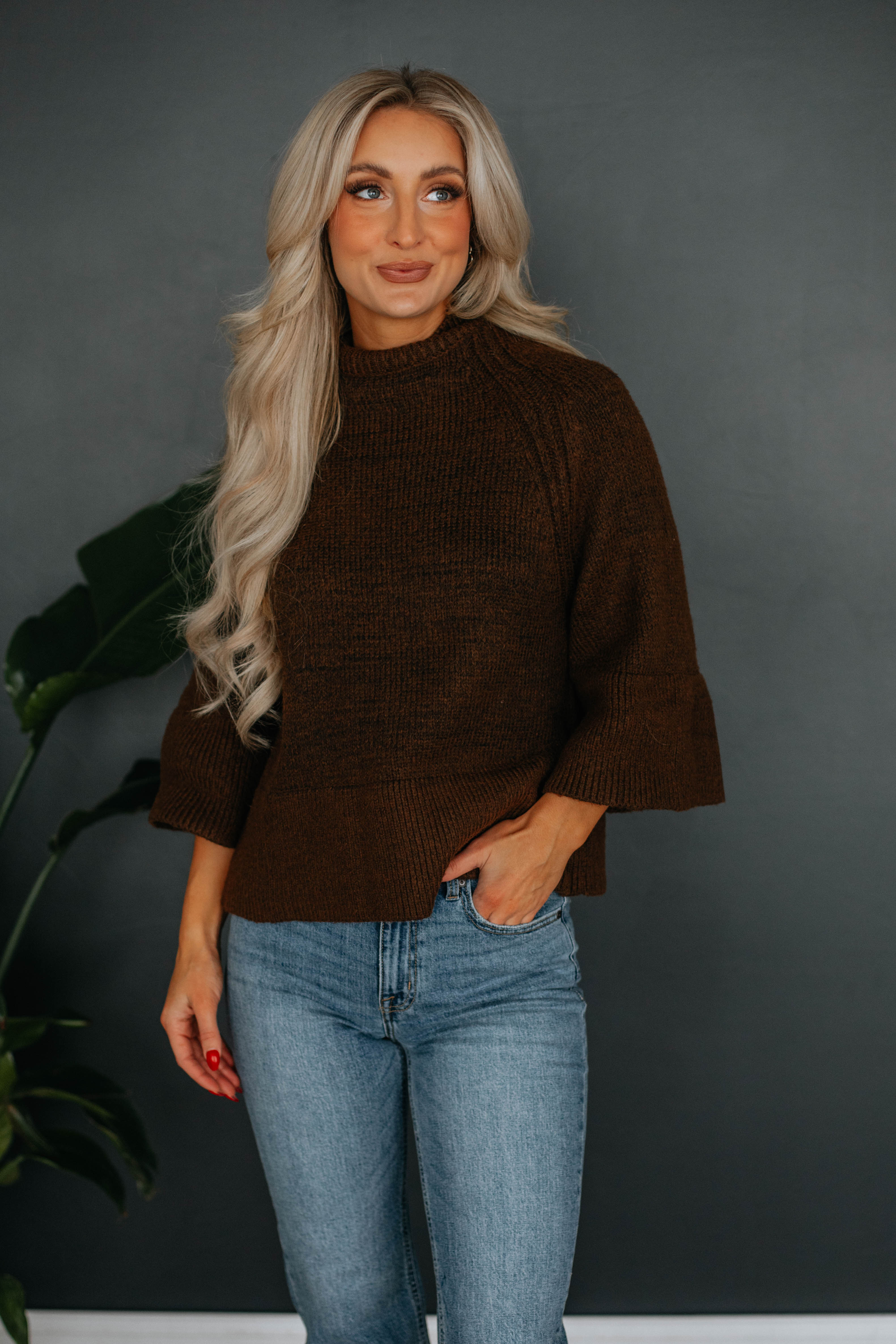 Lex Turtleneck Sweater Chocolate Wild Oak Boutique