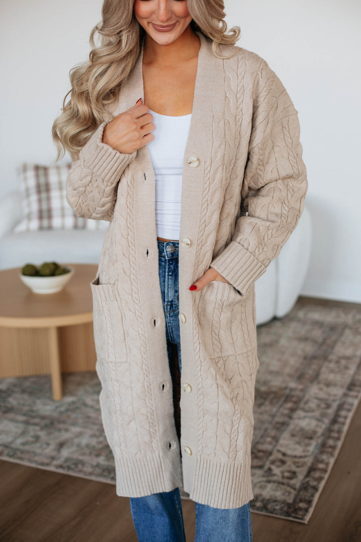 Libbie Cable Knit Cardigan