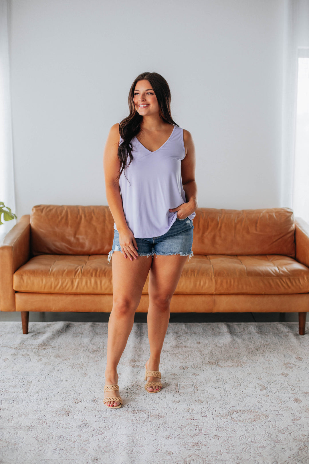 Linley Basic Tank - Pale Lavender