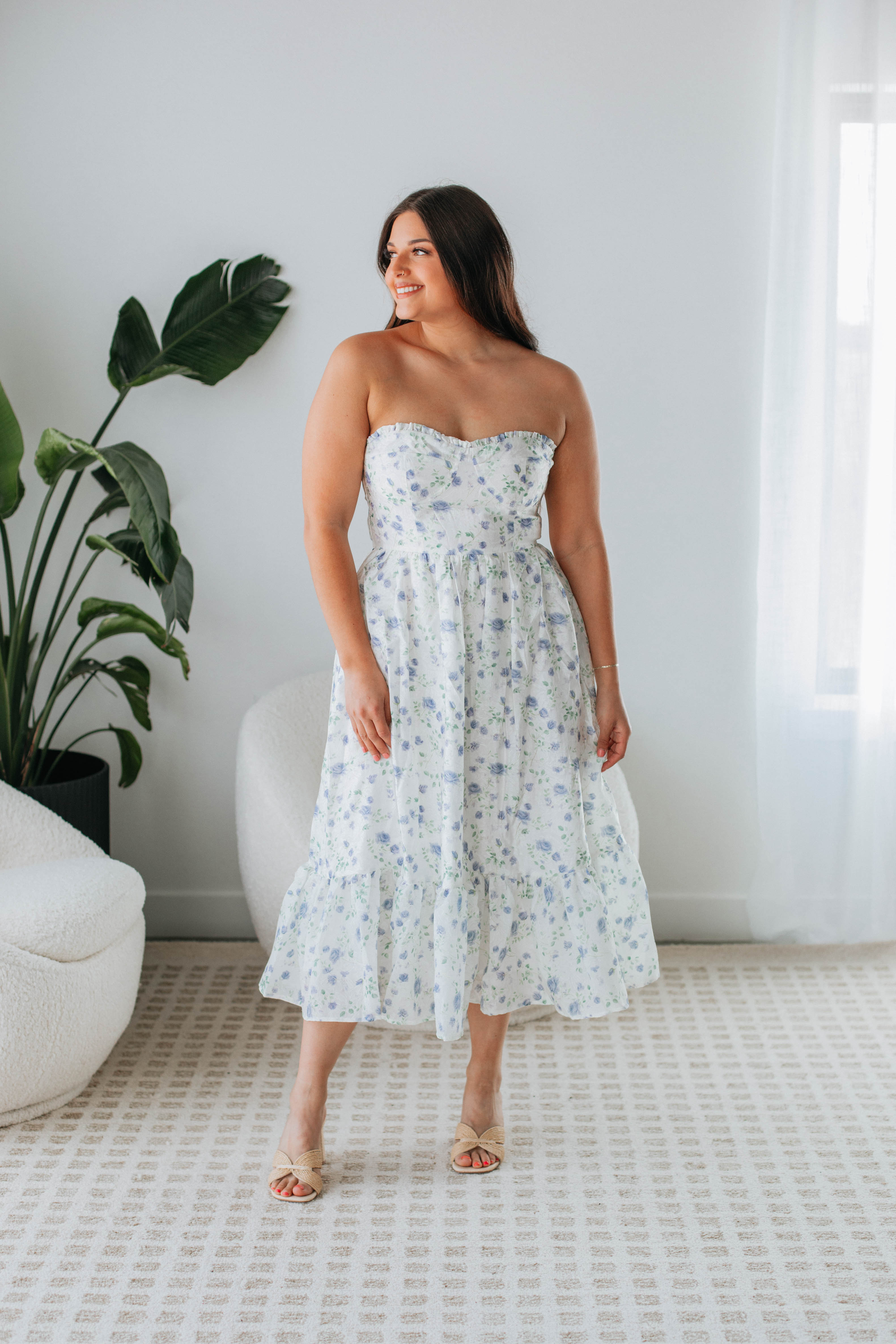 Livvy Floral Midi Dress