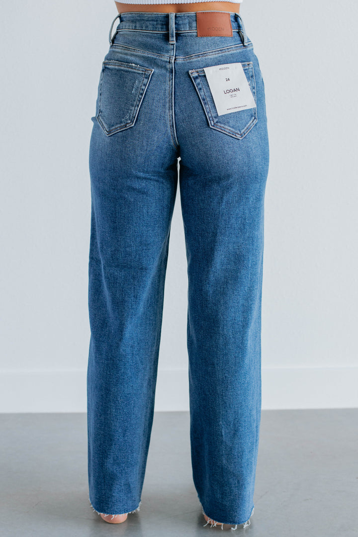 Logan Hidden Jeans - Medium Wash