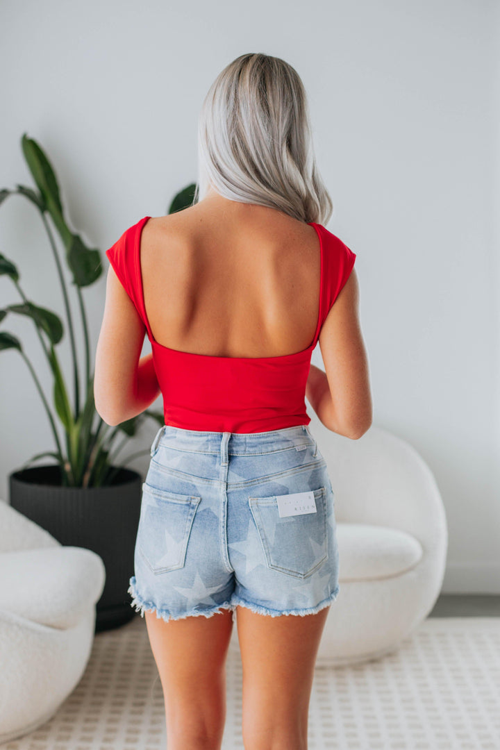 Madeline Bodysuit - Cherry