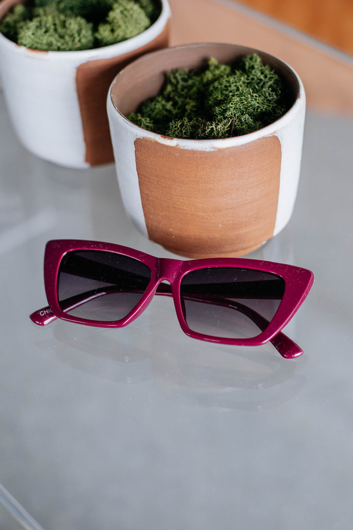 Make A Statement Sunglasses - Wine