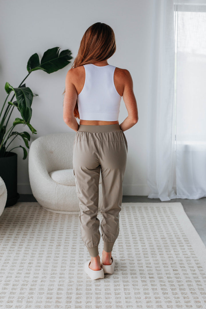 Malena Active Joggers - Mushroom