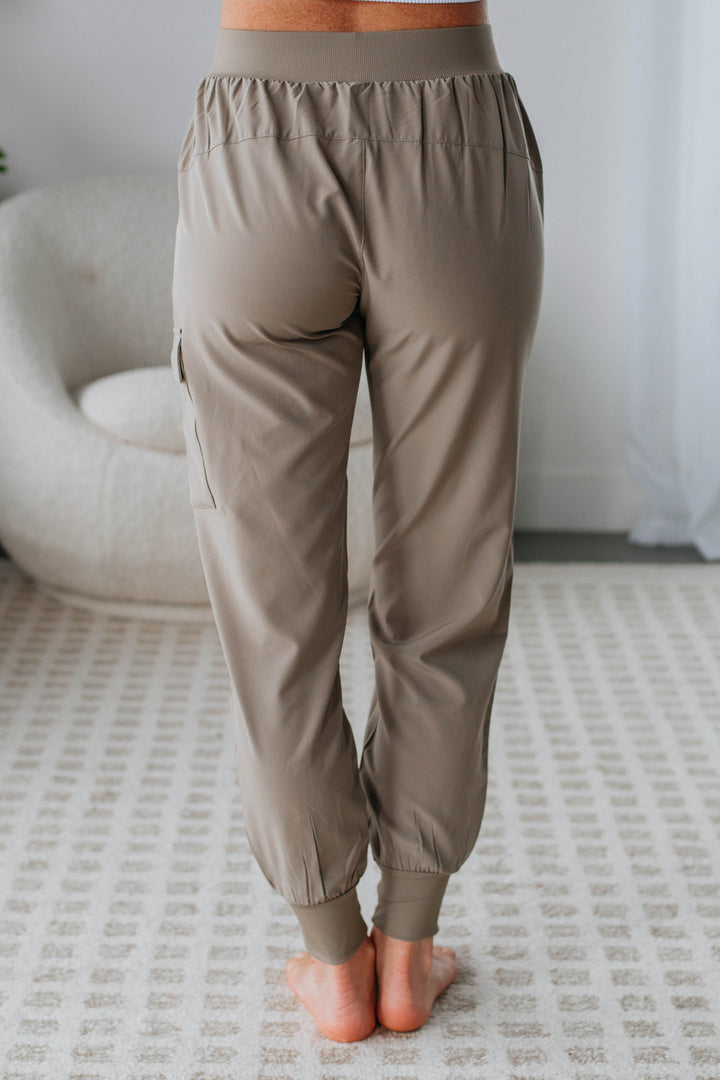 Malena Active Joggers - Mushroom