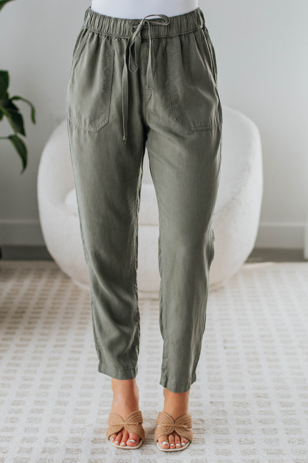 Mariah Casual Pants - Dark Olive