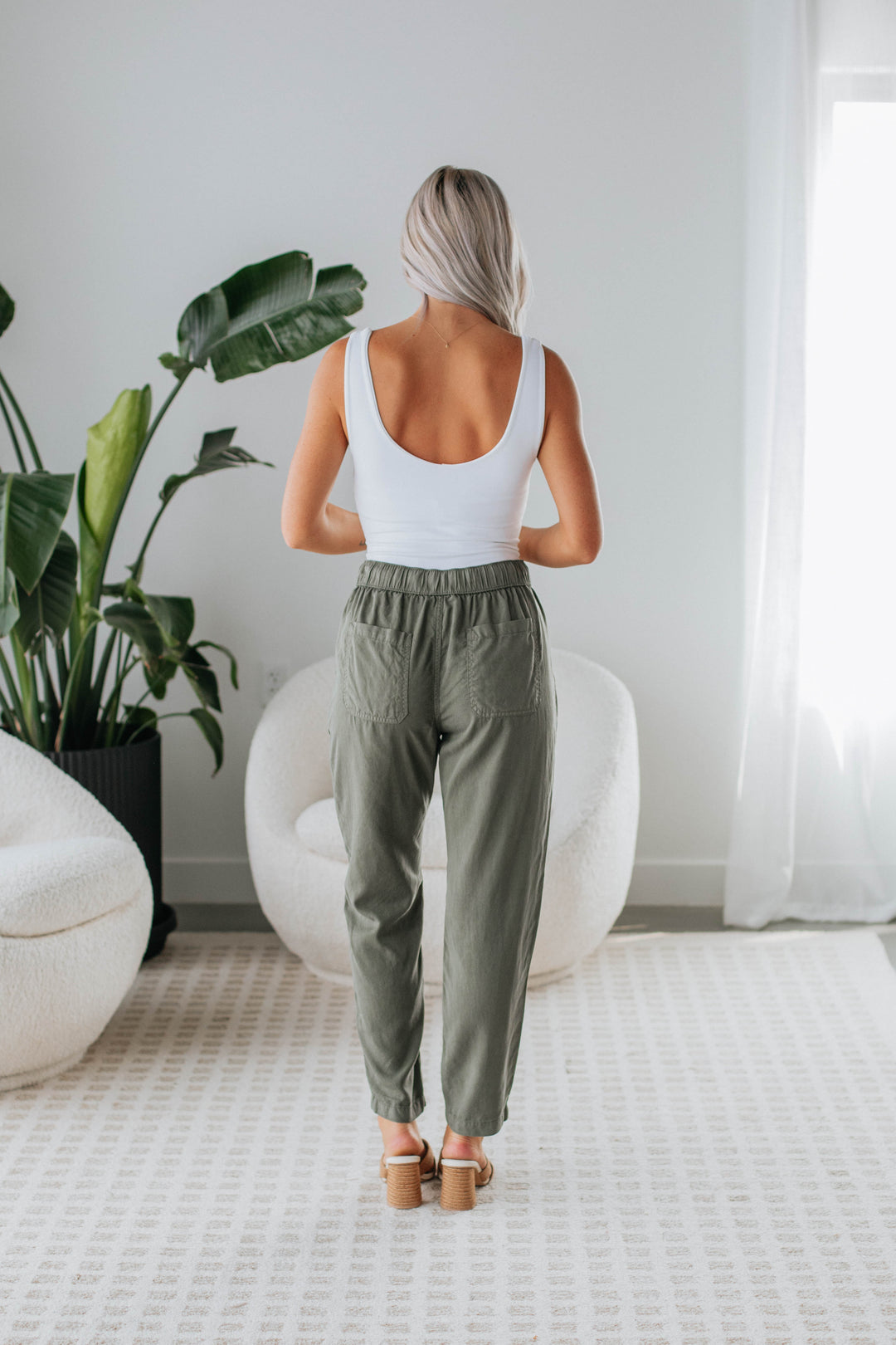 Mariah Casual Pants - Dark Olive