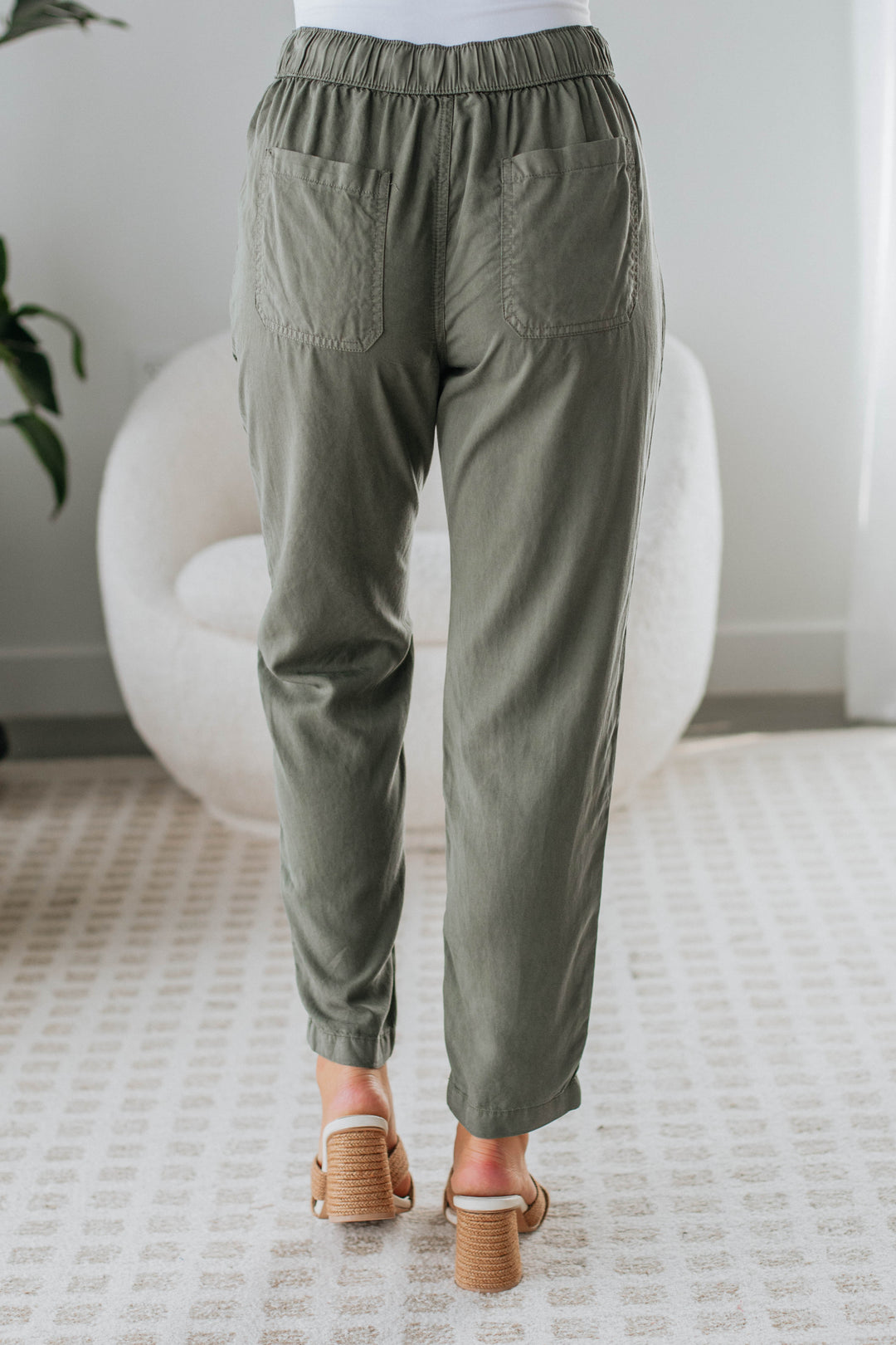 Mariah Casual Pants - Dark Olive