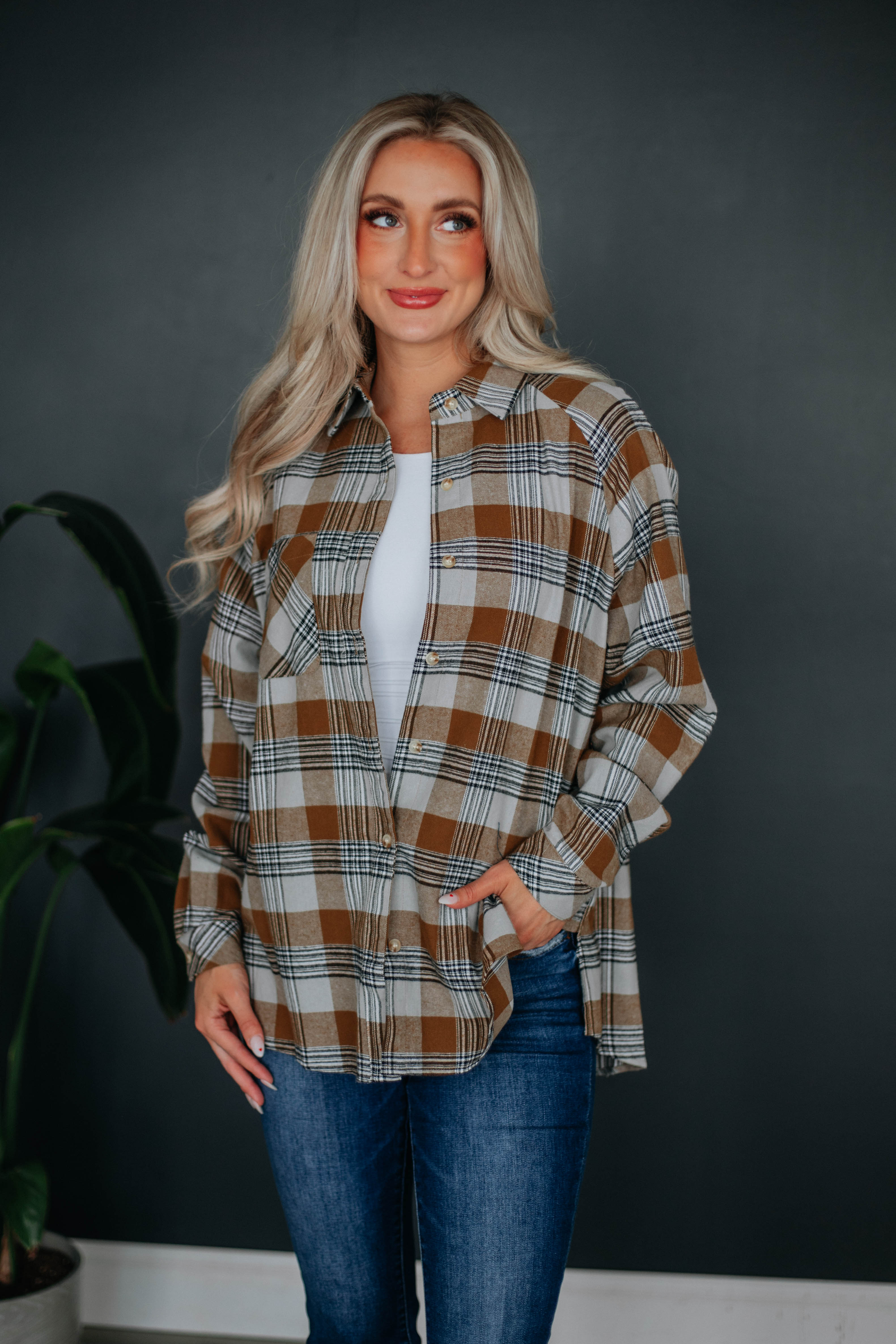 Mariani Flannel - Chestnut Mix – Wild Oak Boutique