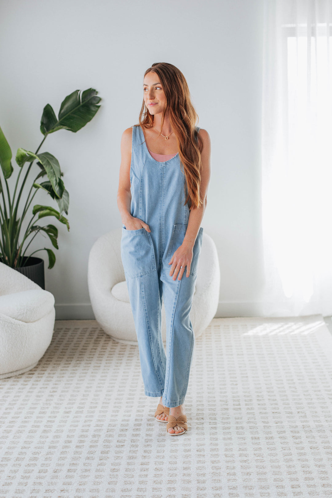 Marlow Denim Overalls - Light Wash