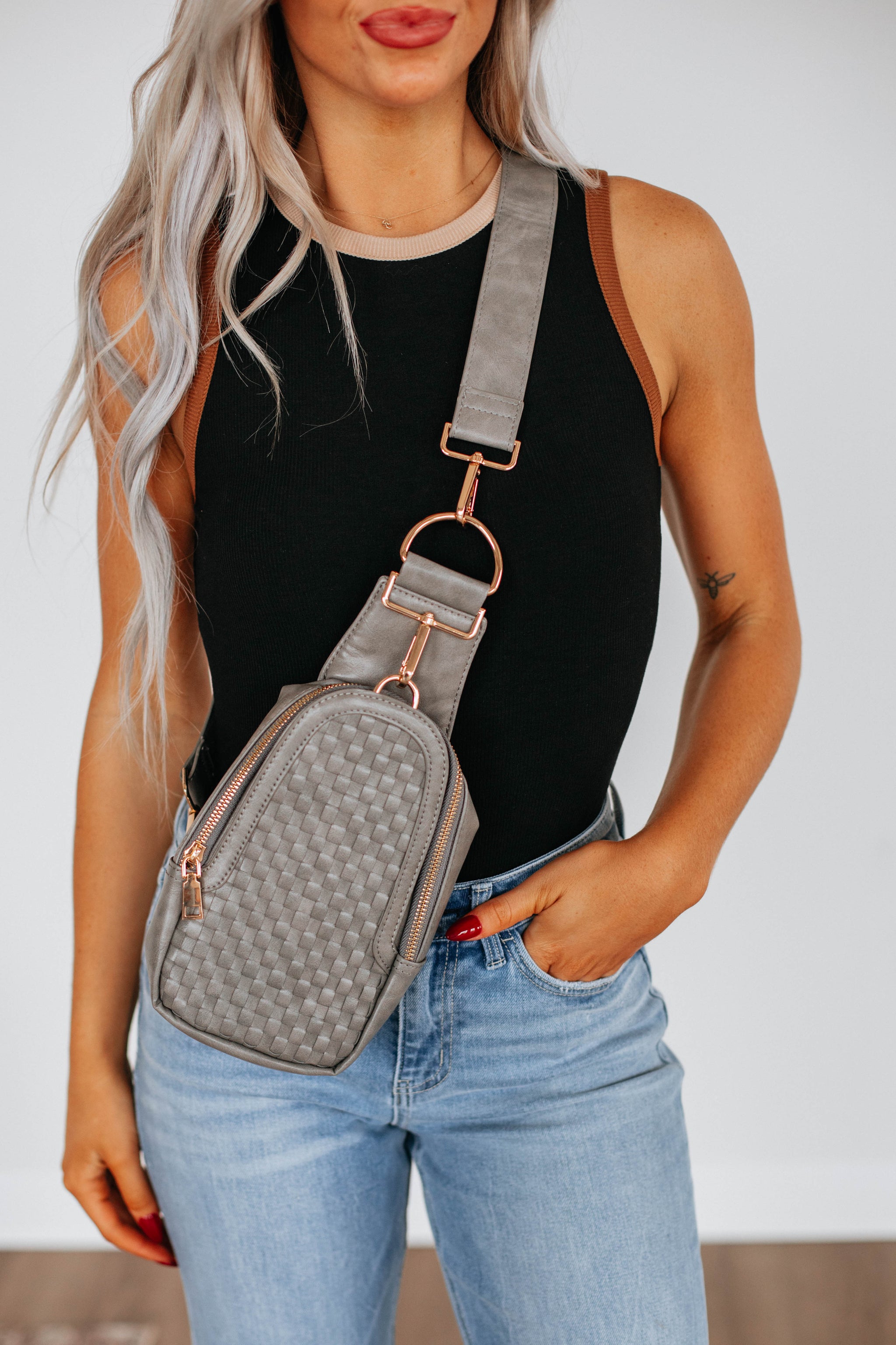 Mattie Crossbody Bag - Stone