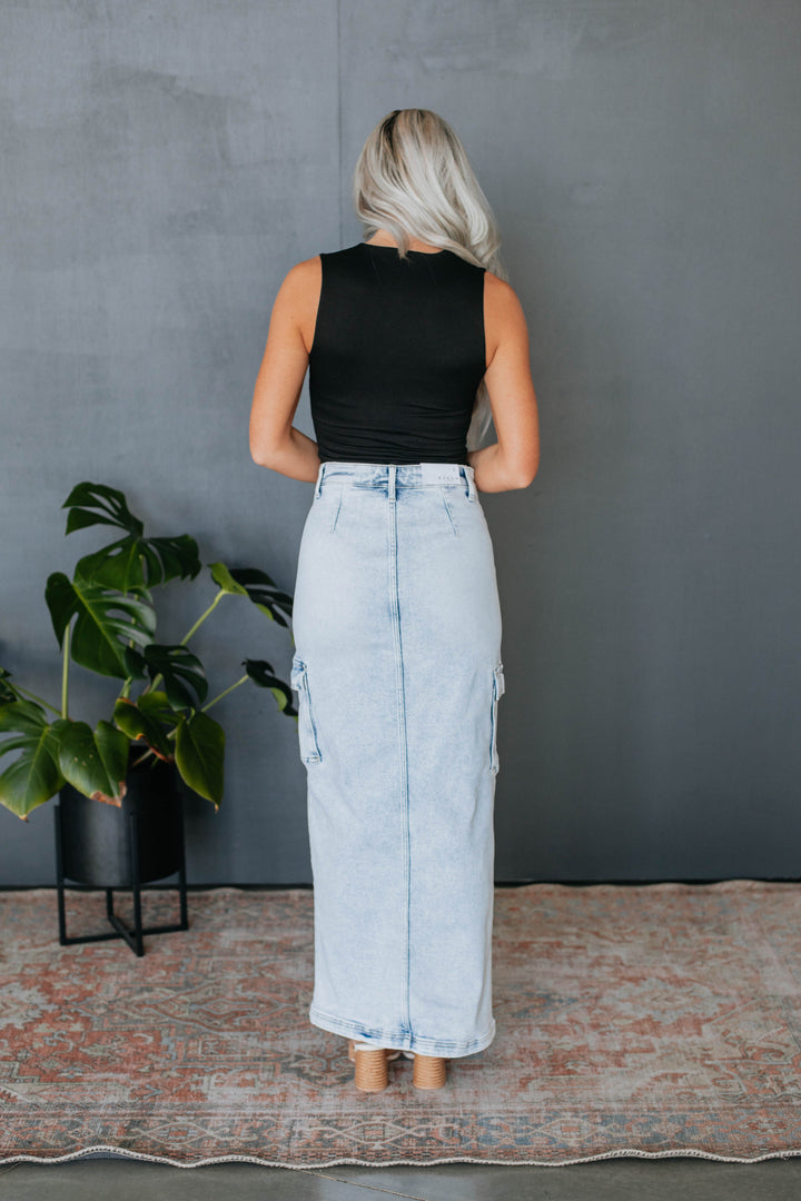 Maydee Risen Denim Skirt