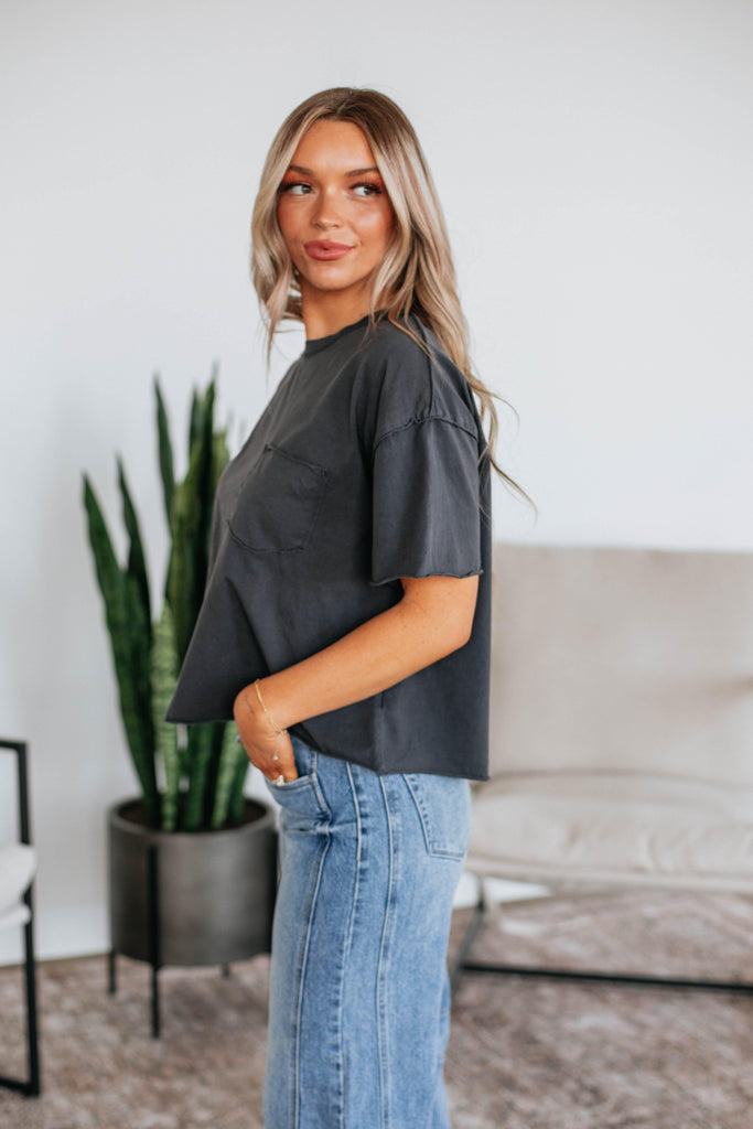 Moran Basic Top - Charcoal