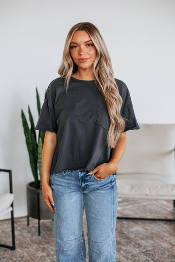 Moran Basic Top - Charcoal