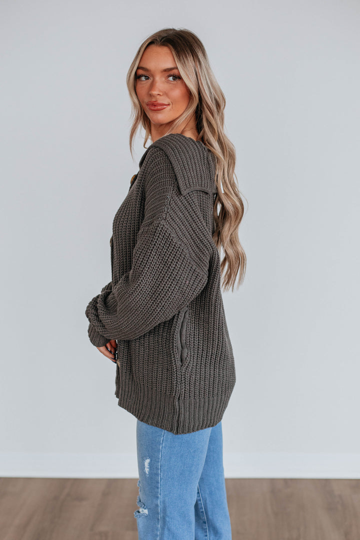 Moriah Knit Cardigan - Ash