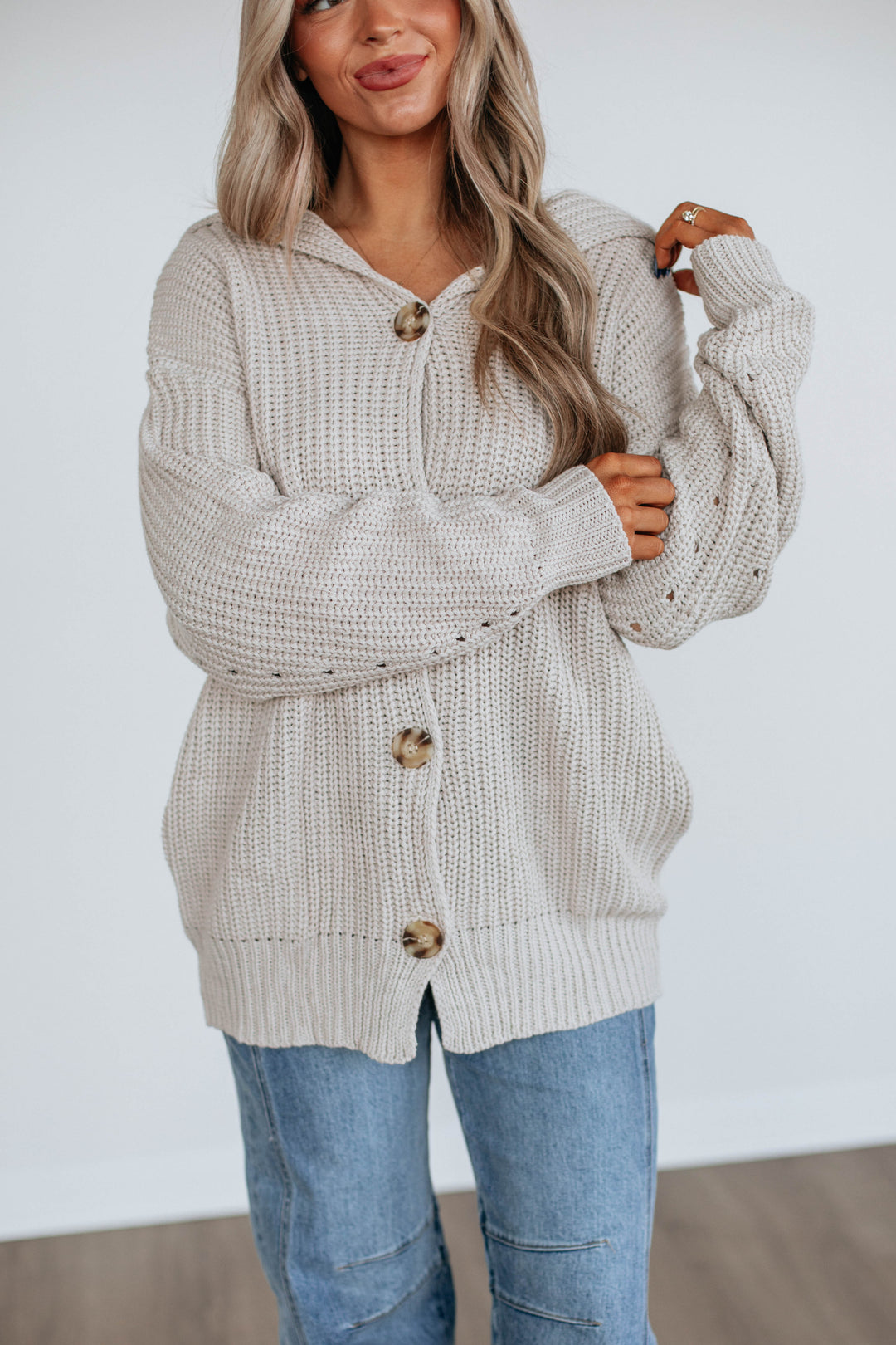 Moriah Knit Cardigan - Ecru