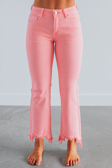 Neona Risen Jeans - Flamingo