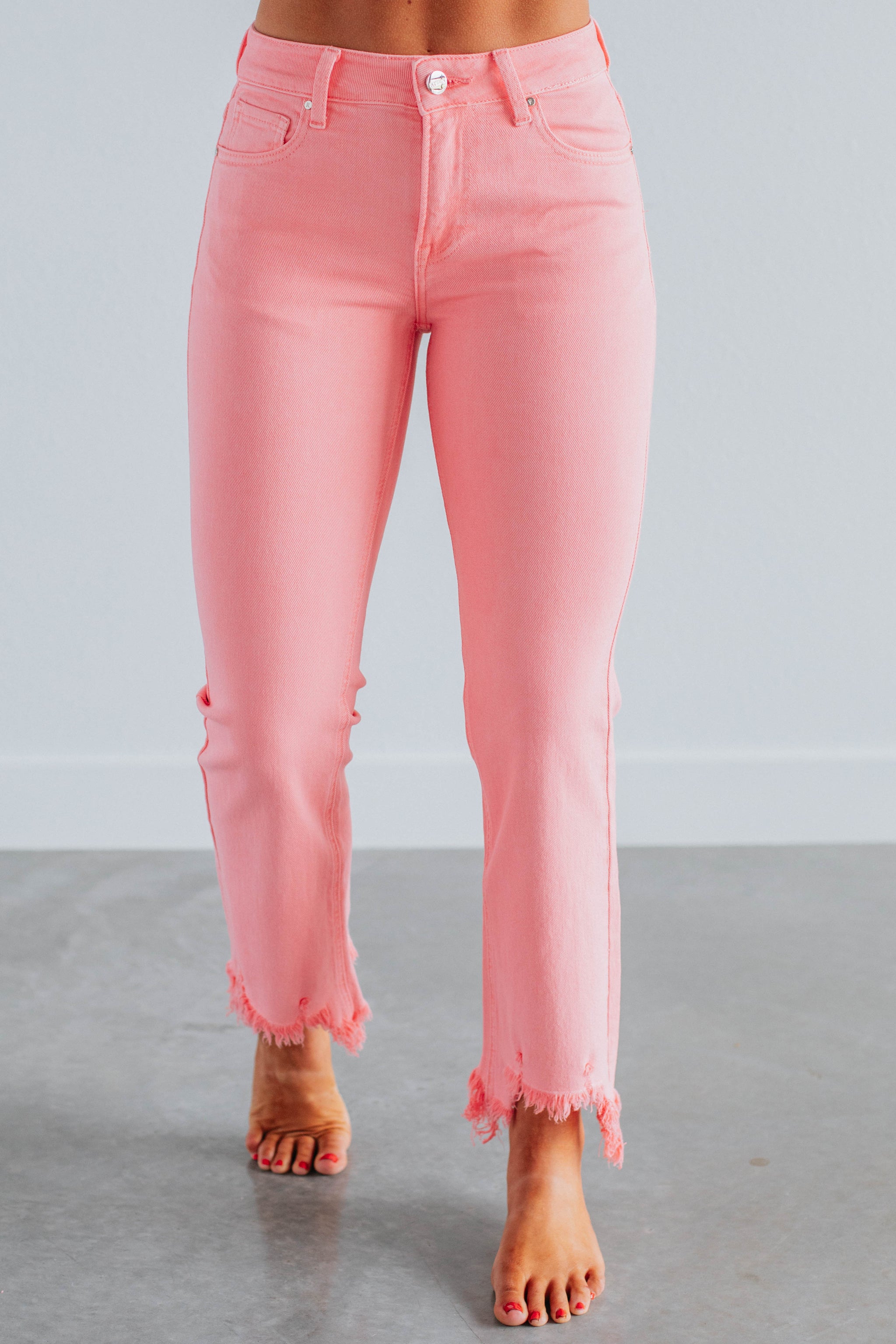 Neona Risen Jeans - Flamingo