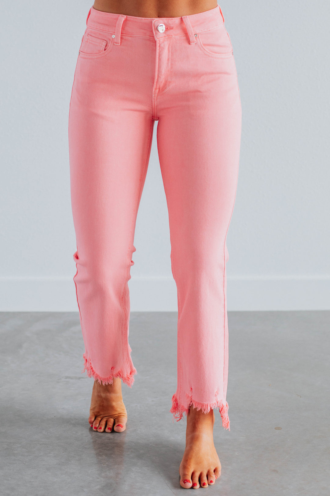 Neona Risen Jeans - Flamingo