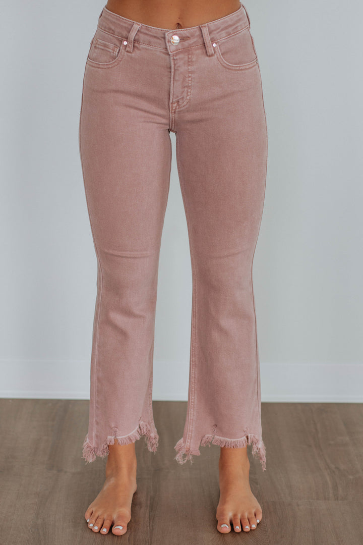 Neona Risen Jeans - Mauve