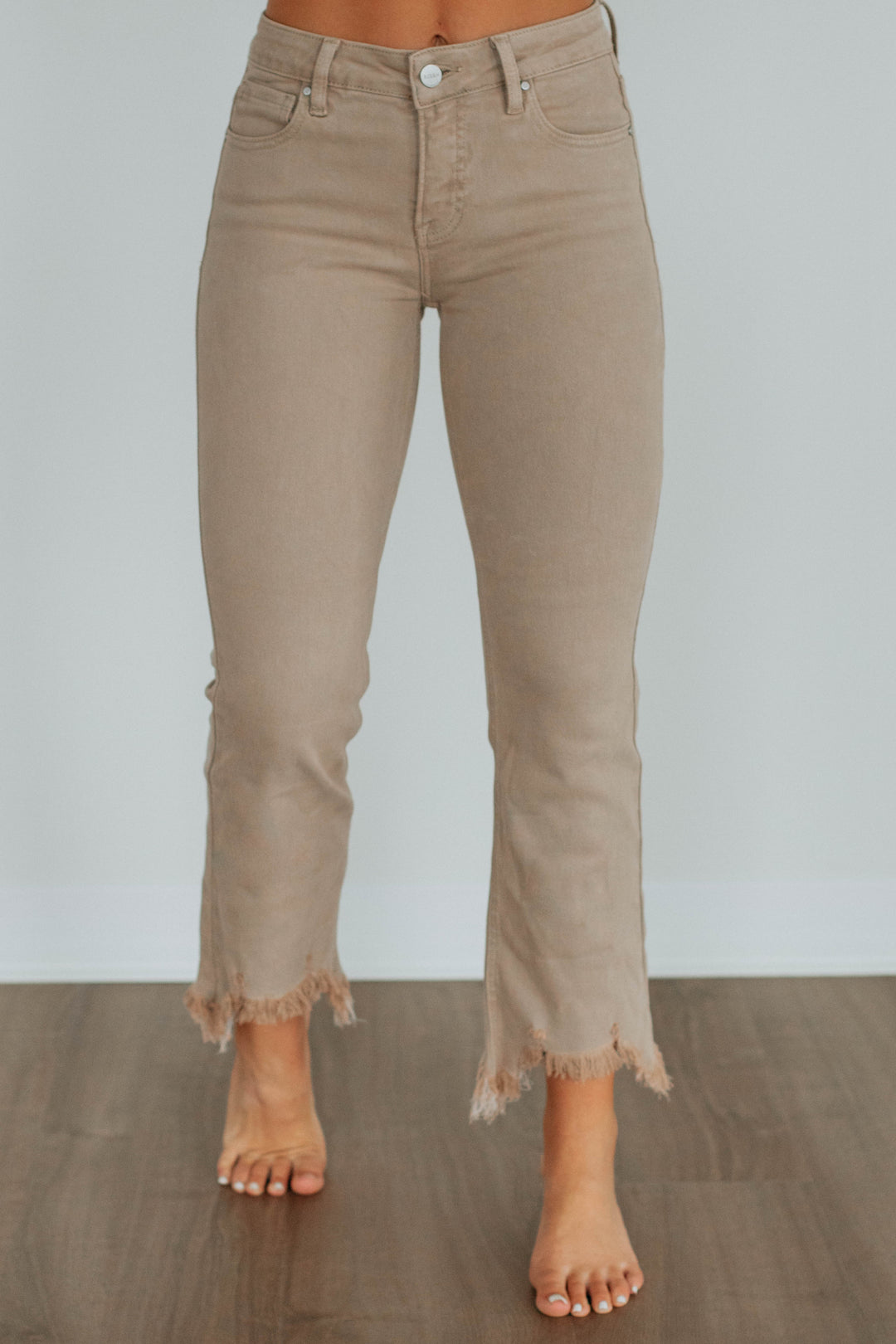 Neona Risen Jeans - Taupe