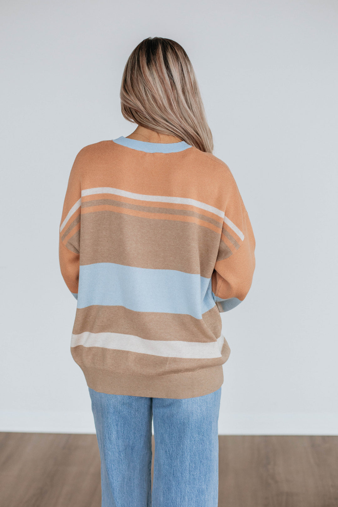 Nima Colorblock Sweater - Mocha Mix