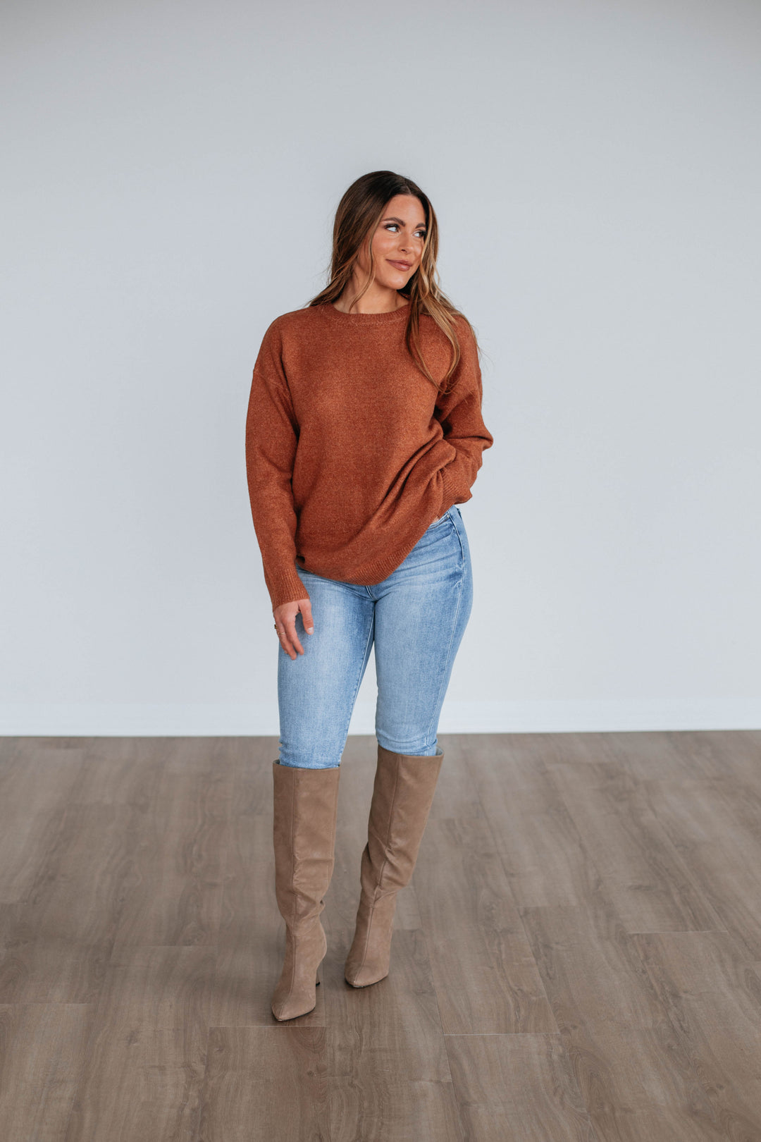 Nolia Knit Sweater - Rust