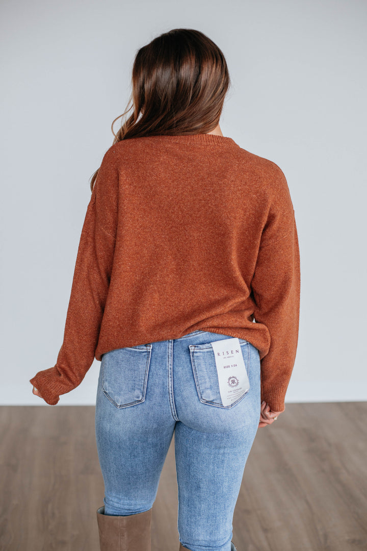 Nolia Knit Sweater - Rust