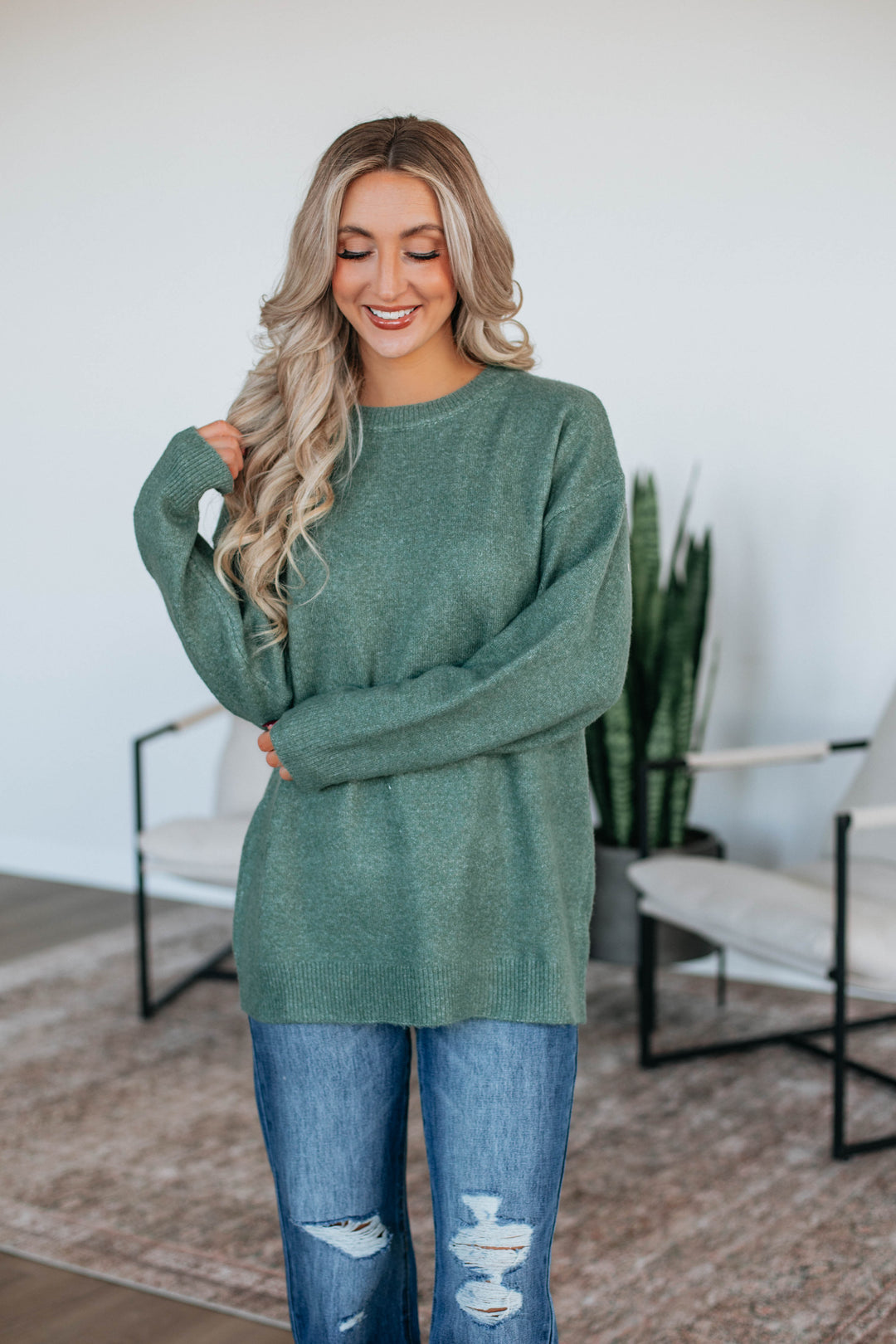 Nolia Knit Sweater - Spruce